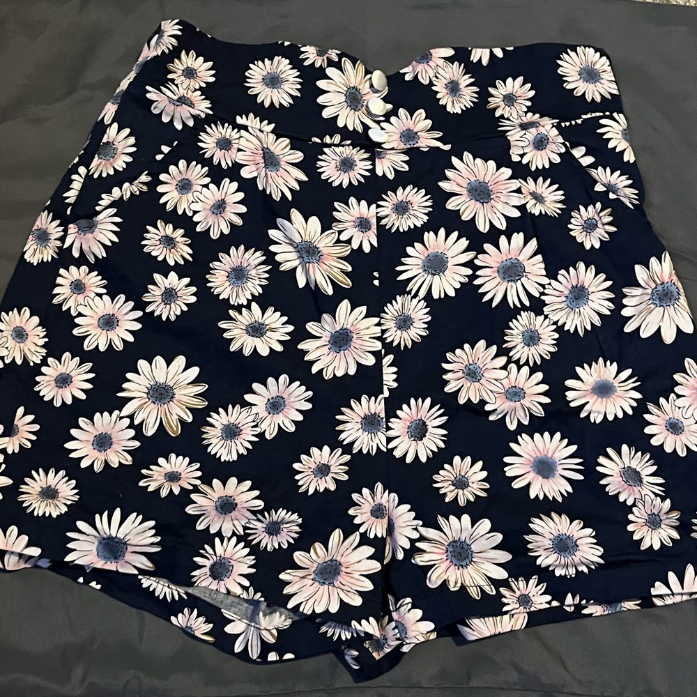 Floral High Waist Shorts